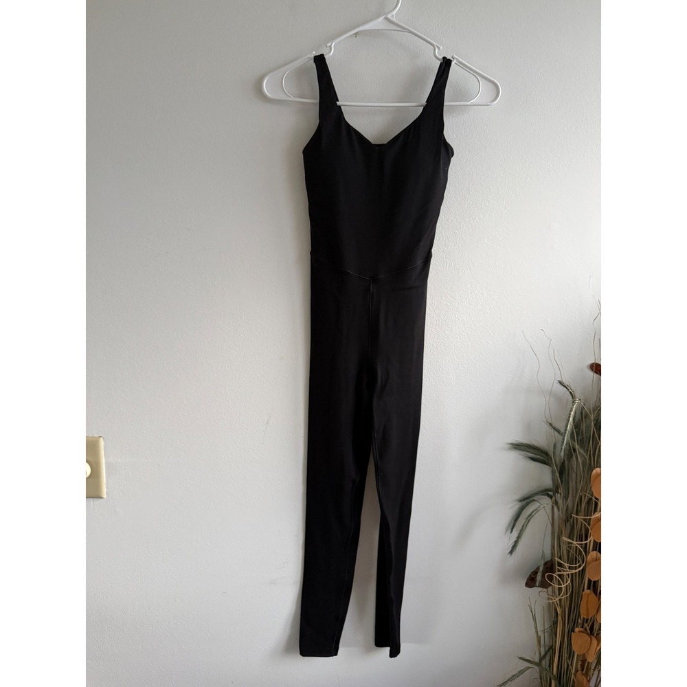 OFFLINE by Aerie Real Me Black V-Neck Activewear Jumpsuit Womens XS 3471